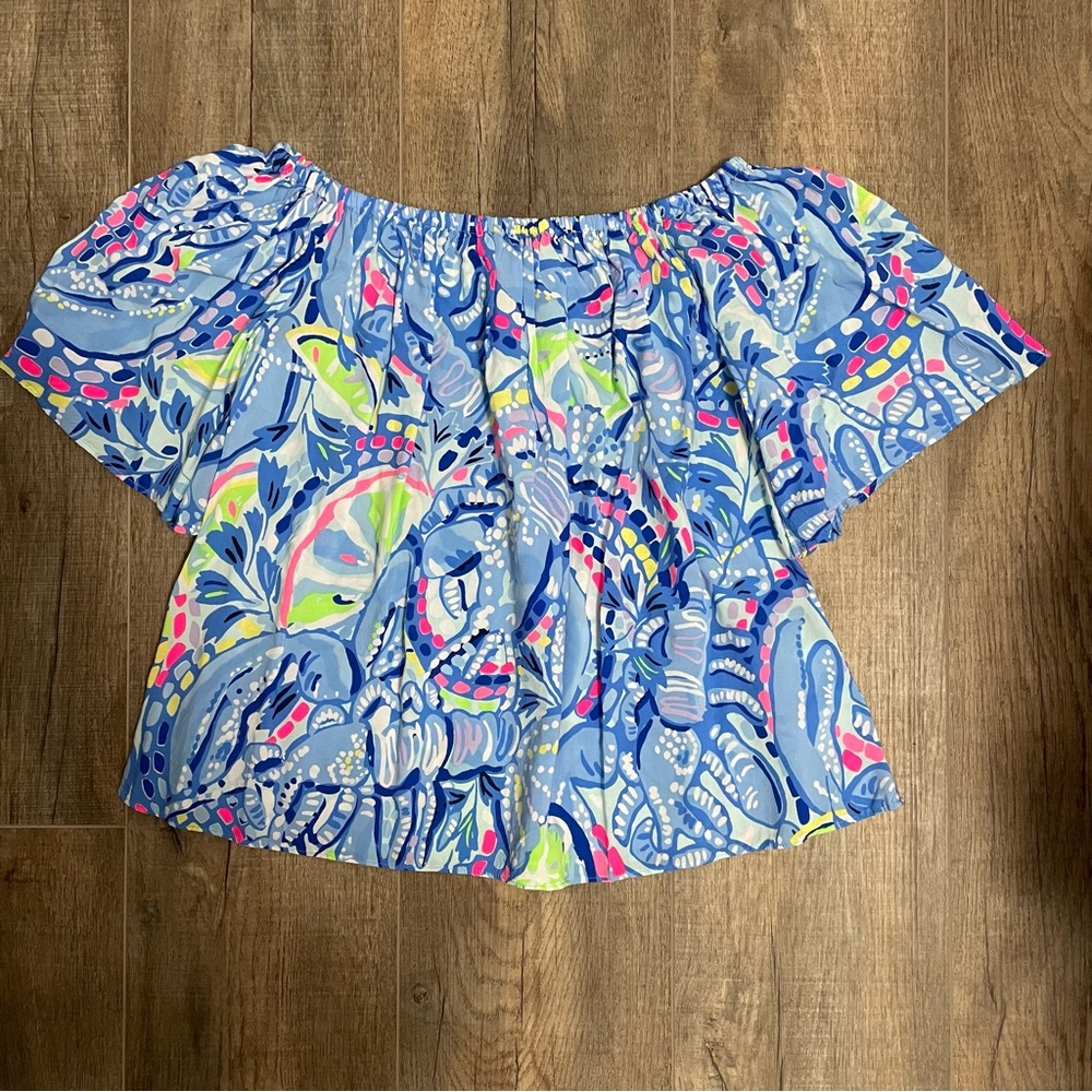 Lilly Pulitzer Off the Shoulder Top